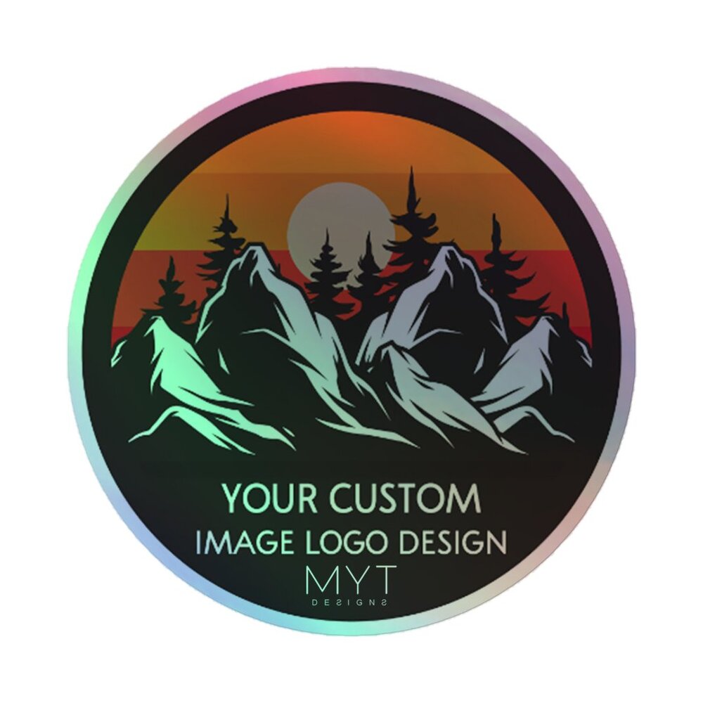 Custom Holographic Stickers for Labels and Tags Made in the USA 3"x3" (100 Pack)